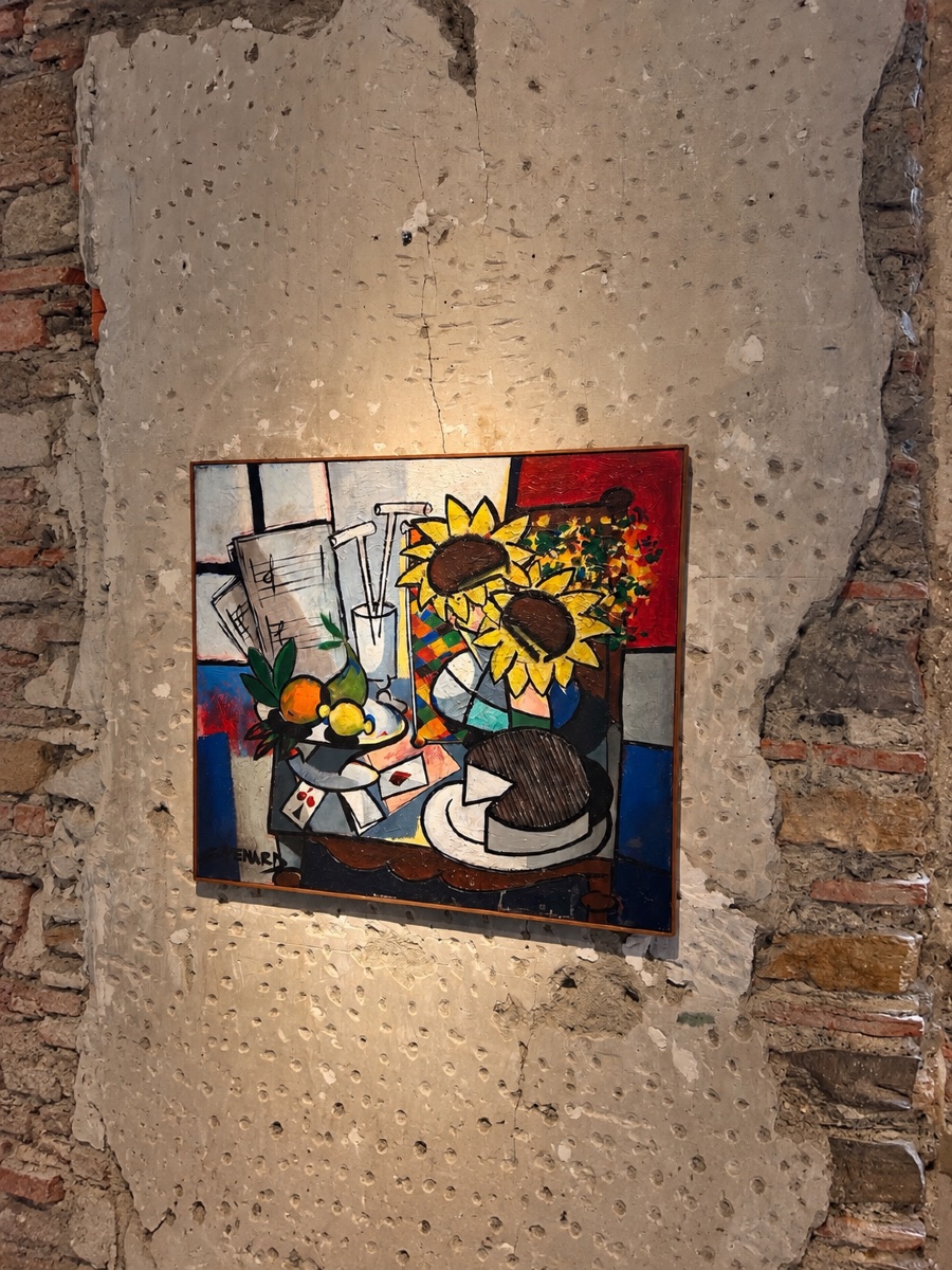 Claude Venard - Nature morte aux tournesols