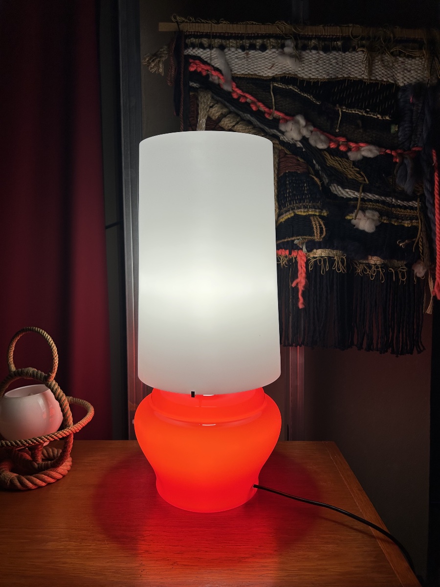 Murano Glass Lamp By Vistosi, Italy, 1960-photo-3