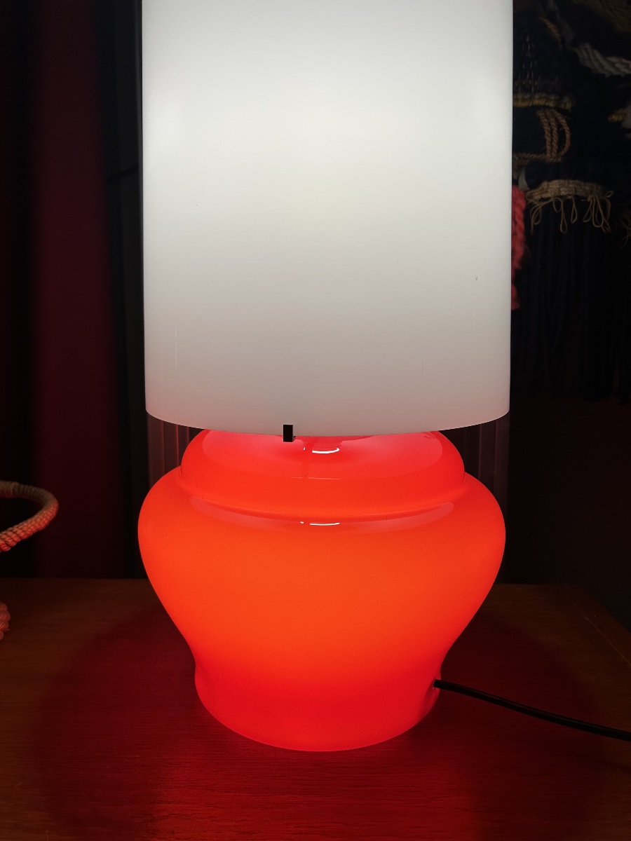 Murano Glass Lamp By Vistosi, Italy, 1960-photo-4