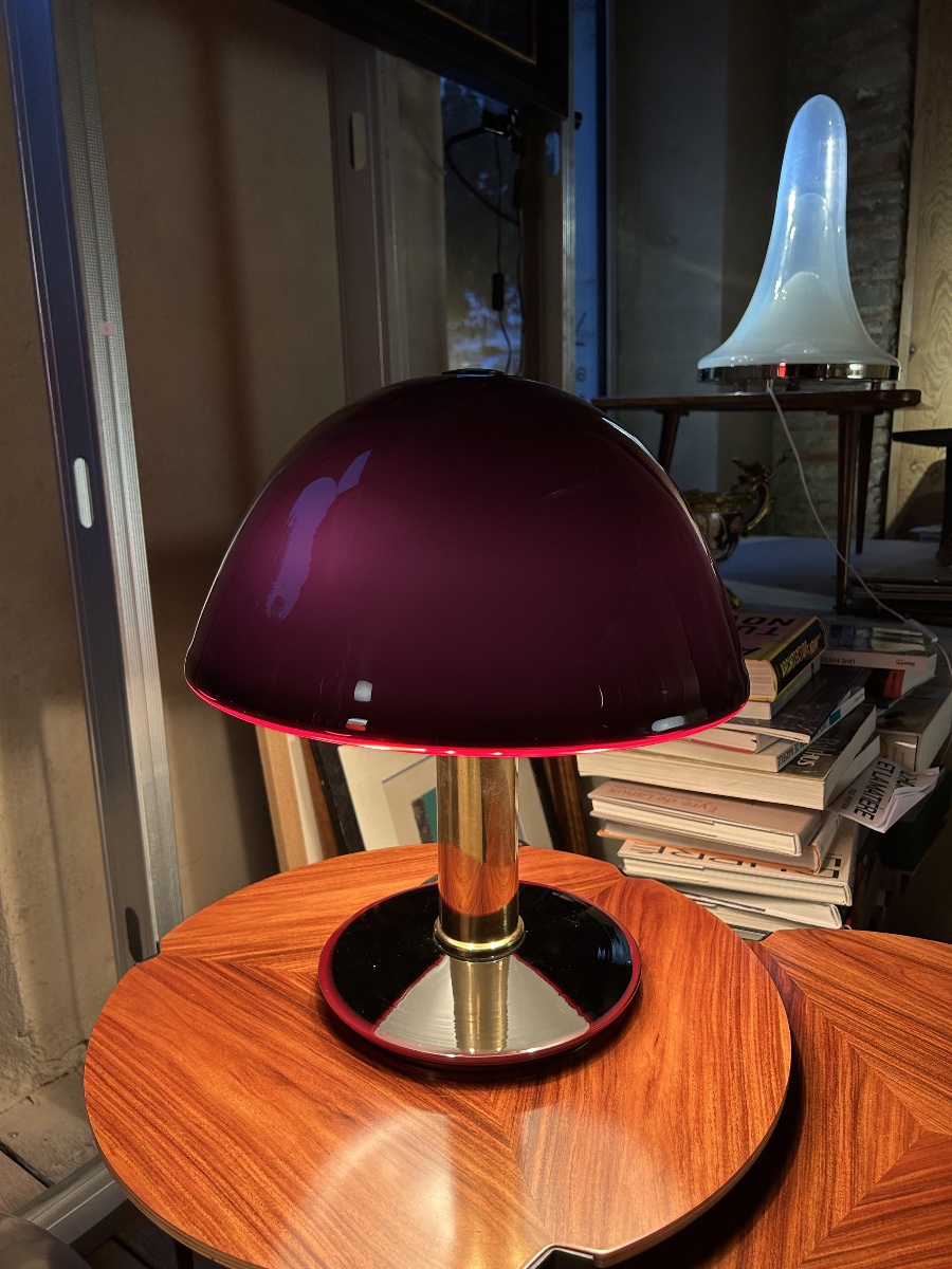 Luciano Vistosi - Rare lampe de table - 1960 - italie-photo-4