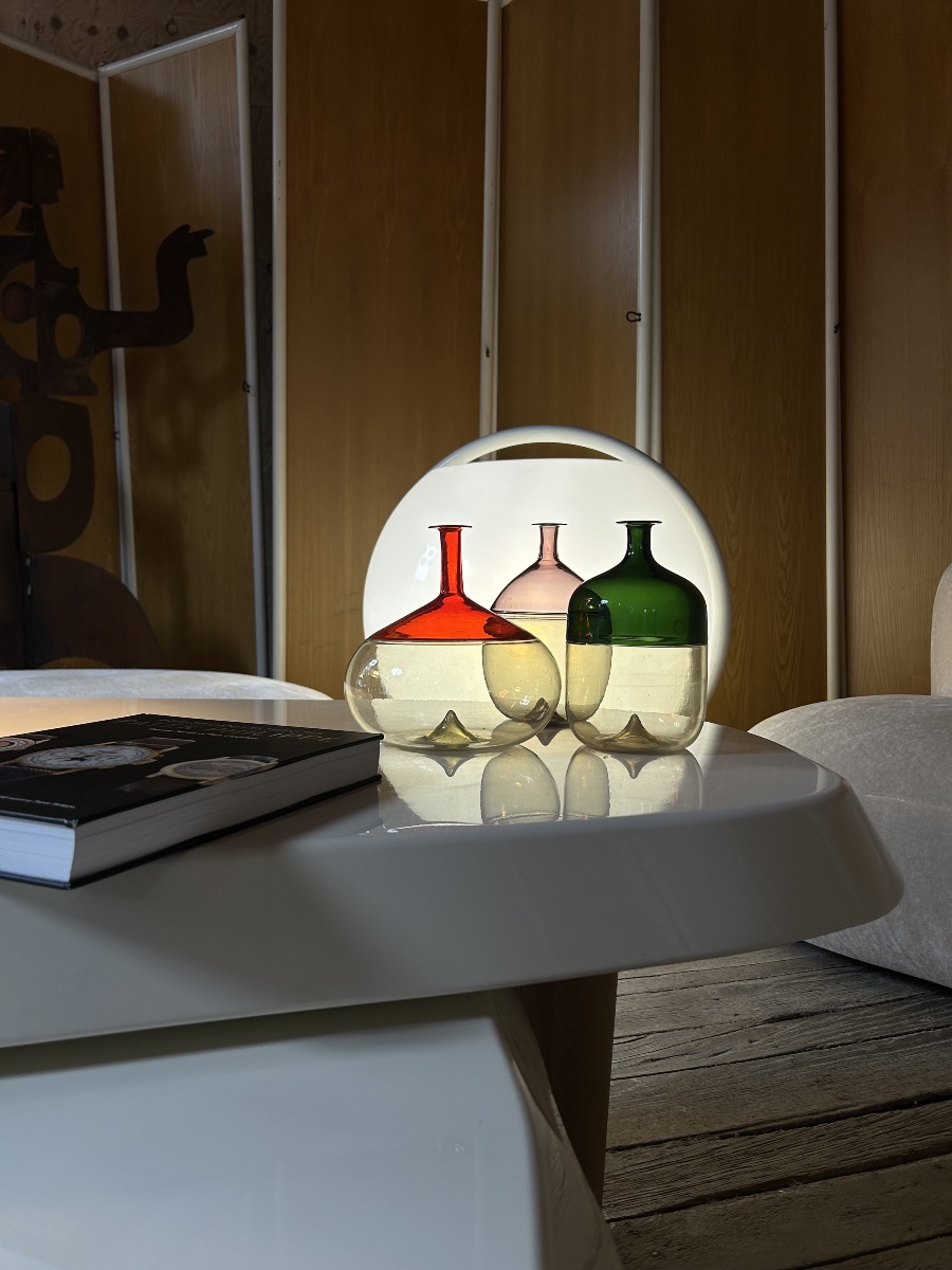 Tapio Wirkkala - Trio bolle en verre de Murano par Venini 1985