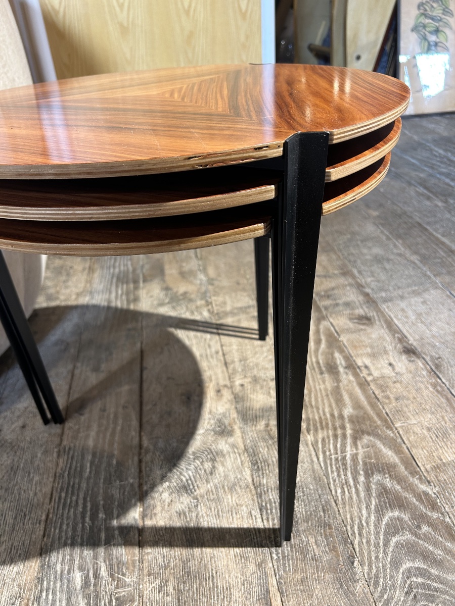Osvaldo Borsani - Tables gigognes modèle T61e pour Tecno, 1957-photo-3