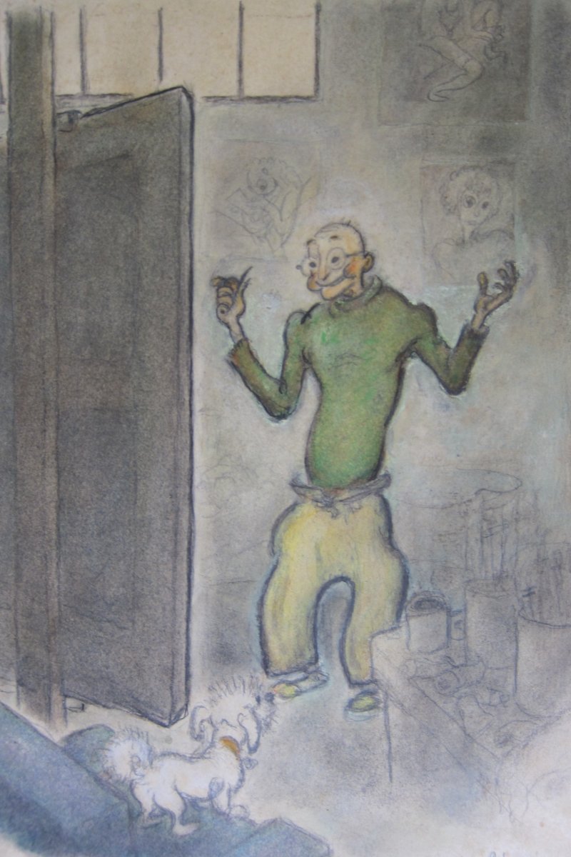 Aquarelle De Gus Bofa-photo-1