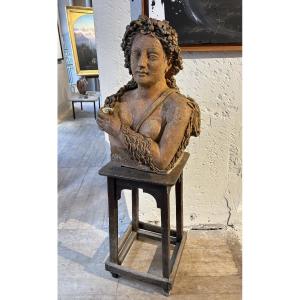 Terracotta Bust, Late 19th Century