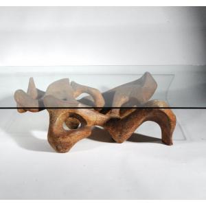 Table basse sculpturale de Claudio Trevi
