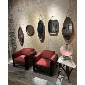 Sergio Asti - Paire de fauteuils Zelda