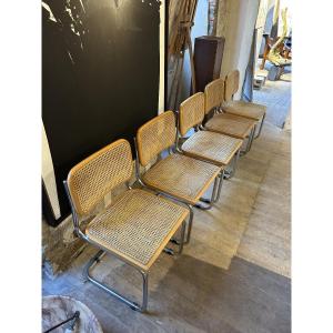 5 chaises Cesca de Marcel Breuer