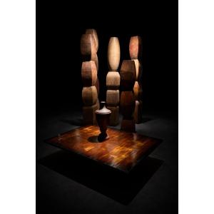 Axel Vervoordt - table basse japonaise en bambou