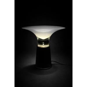 Vistosi - Leather And Glass Lamp Circa 1970
