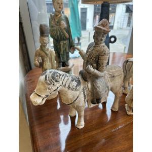 Ensemble de 6 sculptures Tang - Chine