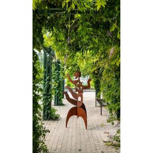 Antonine De Saint Pierre - Large "eva" Sculpture In Corten Steel
