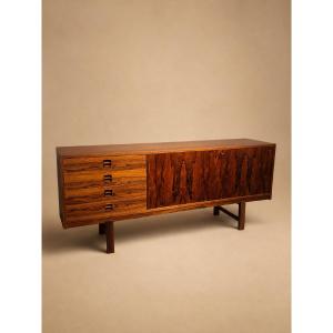 Enfilade en palissandre de Rio d’Erik Wort, Danemark, 1960