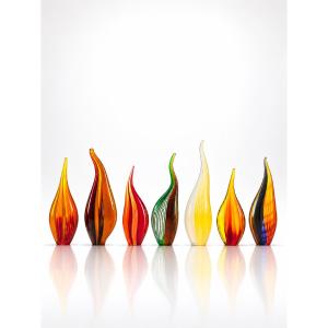 Set Of 7 Glass Pieces By Afro Celotto - Murano
