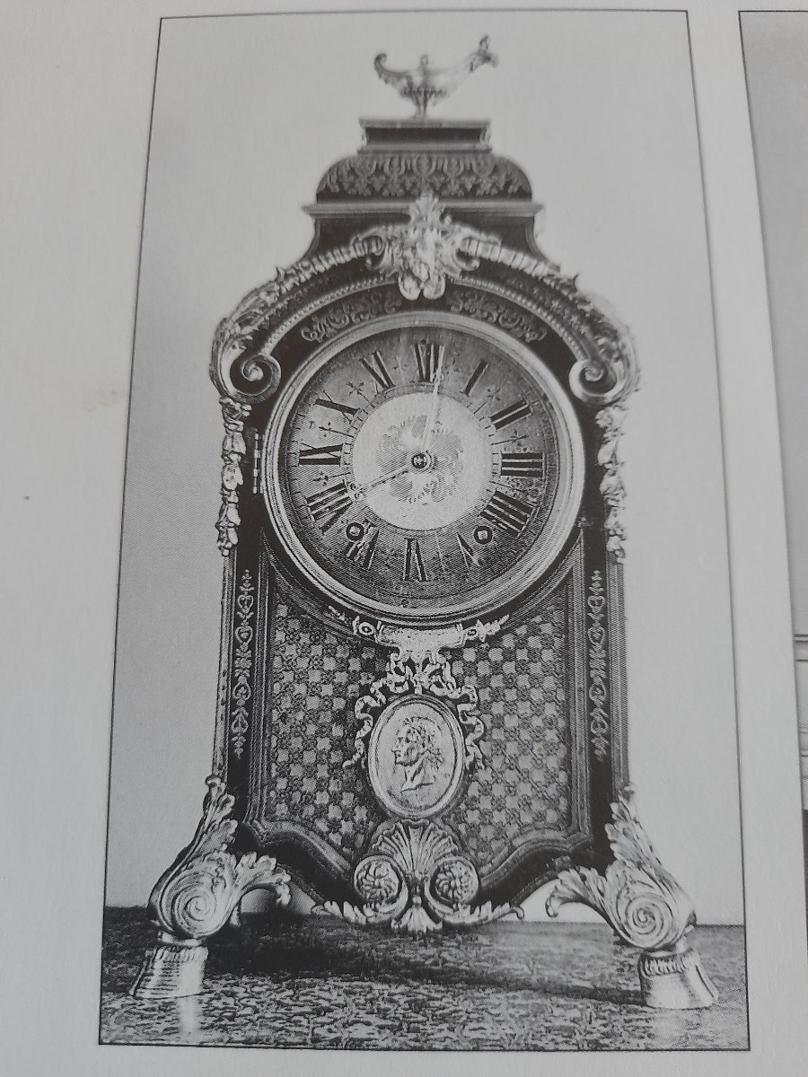 Cartel d'alcove en écaille brune signé THURET, Paris vers 1700-photo-8