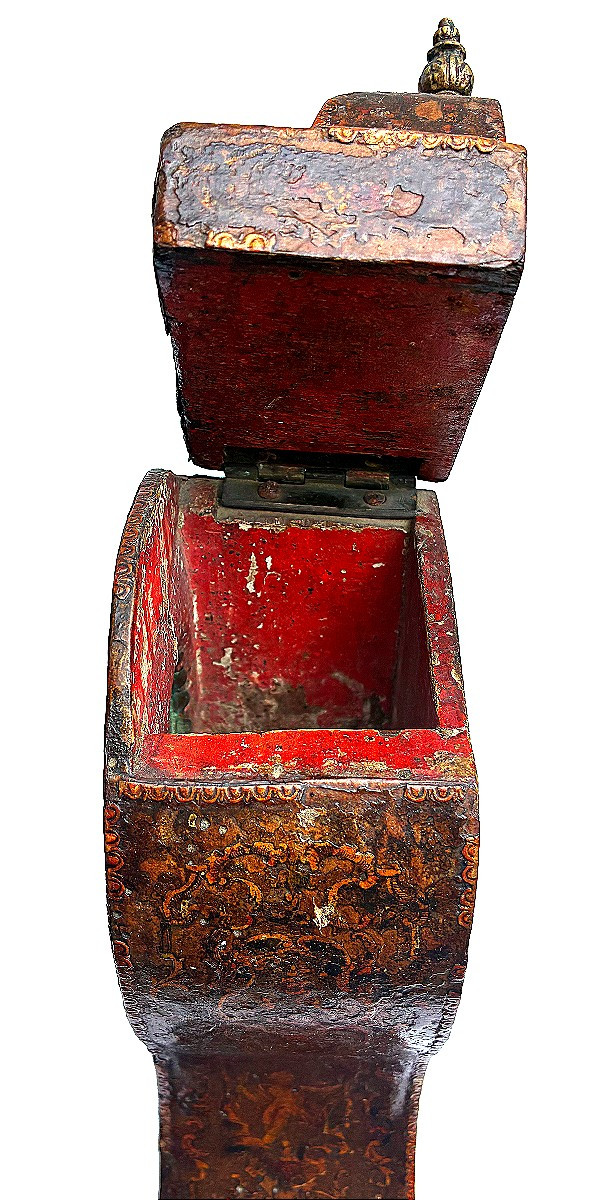 Rare Watch Holder - 18th Century - Lacca Povera-photo-4