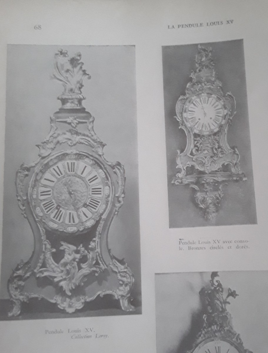 Cartel d'alcõve en polychromie -Louis XV -  signé LE LUBOIS estampille NG-photo-1