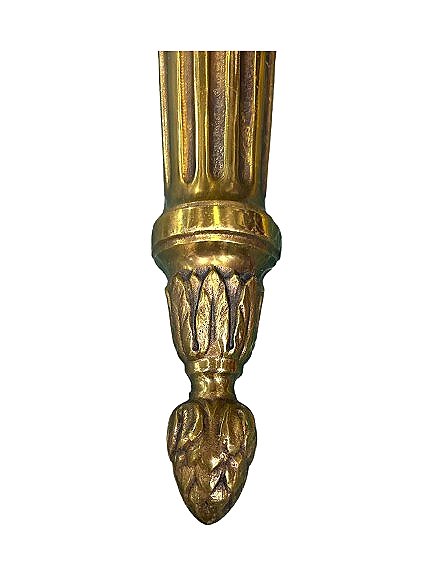 Pair Of Louis XVI Style Gilt Bronze Wall Sconces -photo-3