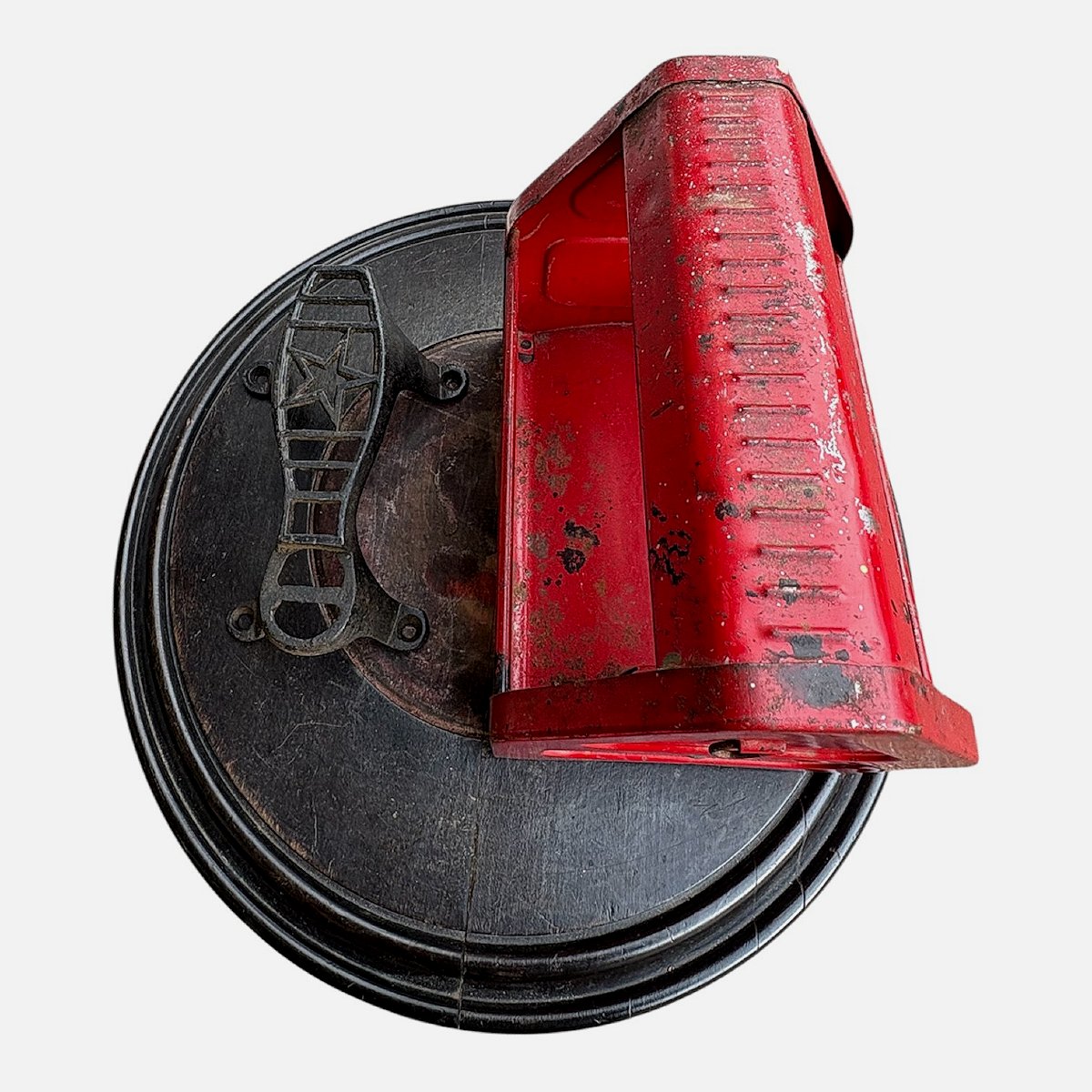 Tirelire boîte de cirage de la marque américaine Amsco vers 1950-photo-2