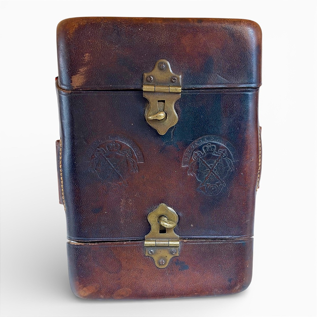 Cartouchière de Chasse en Cuir - Breveté S.G.D.G – XIXe Siècle - Napoléon III-photo-3