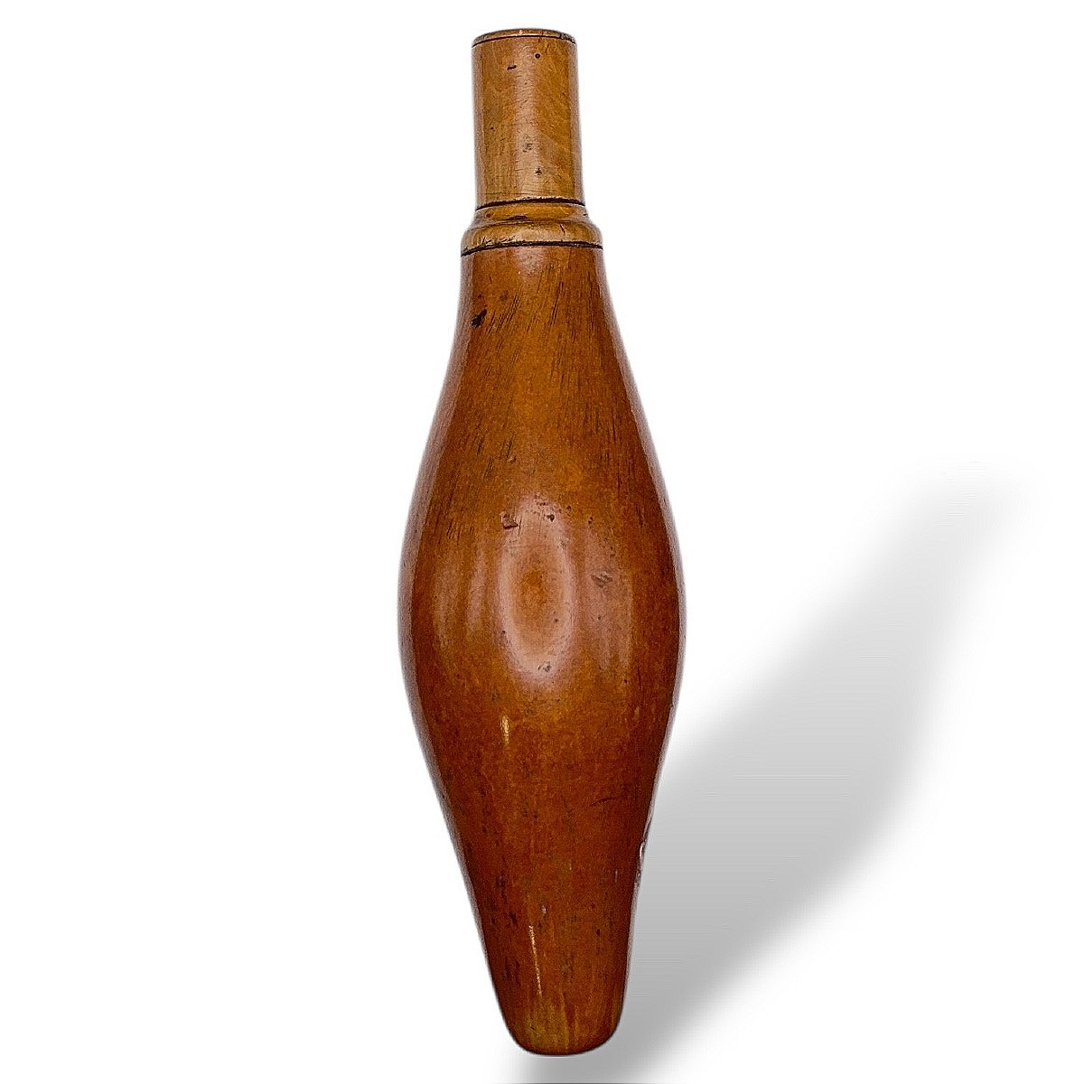 Poire à Poudre Coloquinte et Bois – Époque XIXe  Siècle-photo-4
