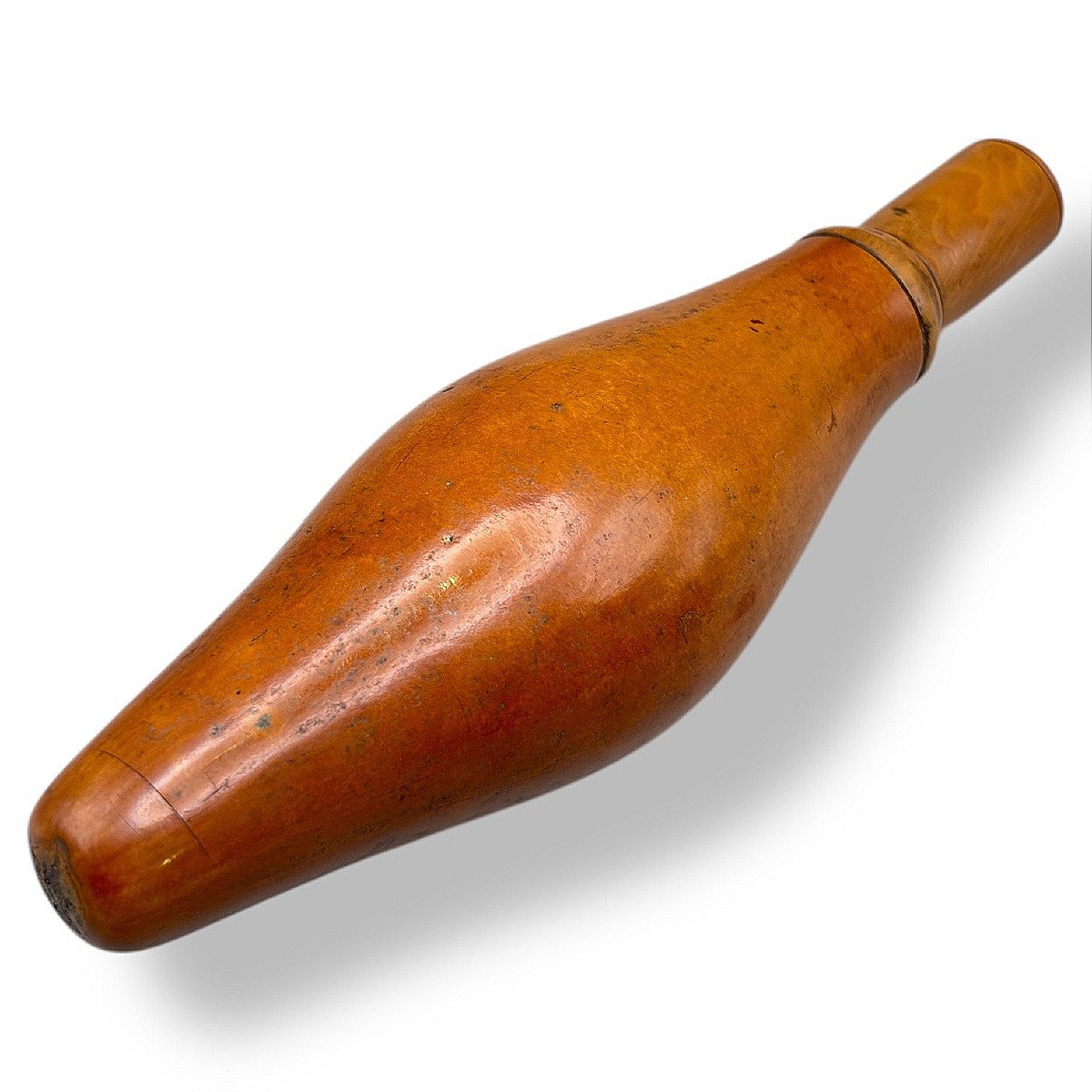 Poire à Poudre Coloquinte et Bois – Époque XIXe  Siècle