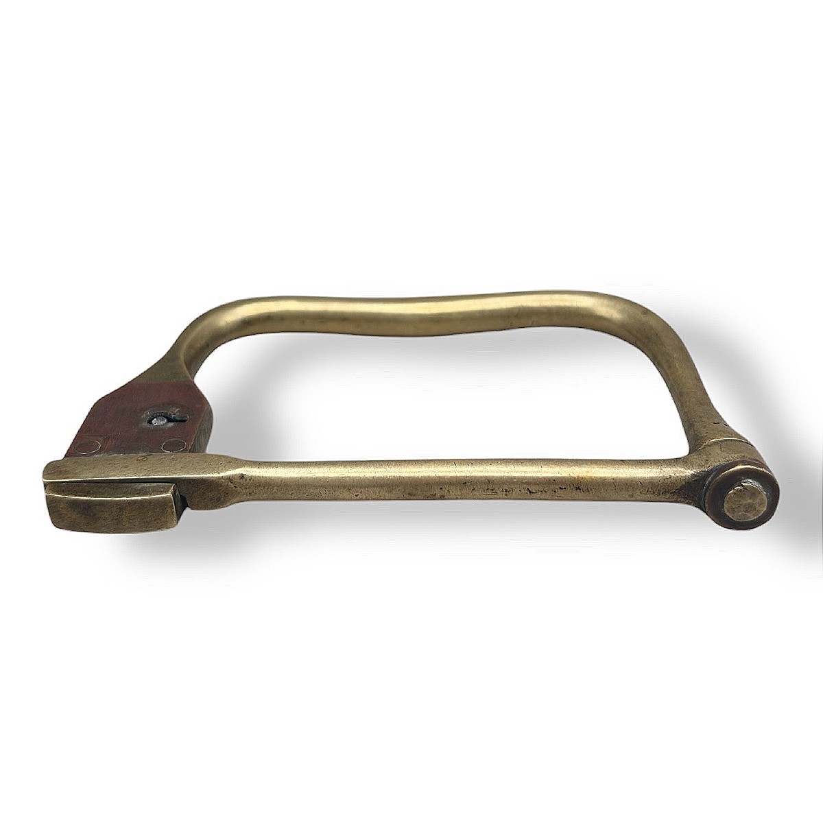 Solid Brass Marine Padlock With Key – 19th Century-photo-1