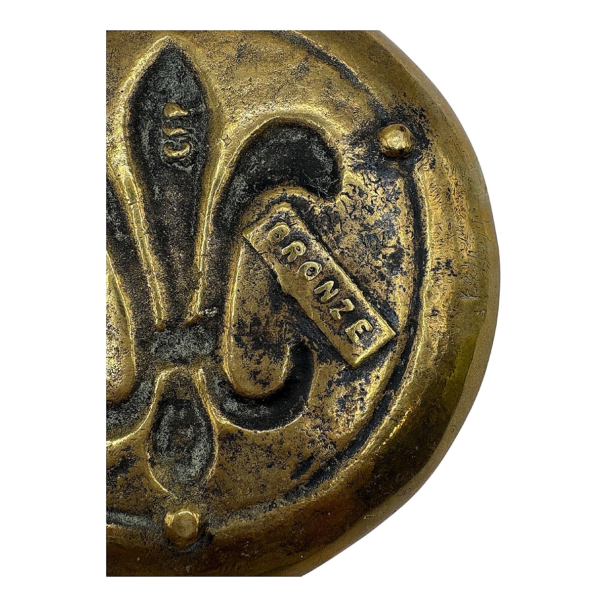 Coupelle Vide Poche en Bronze à Décor de Fleur de Lys Fonderie CIP XIXe Siècle (vers 1900)-photo-2