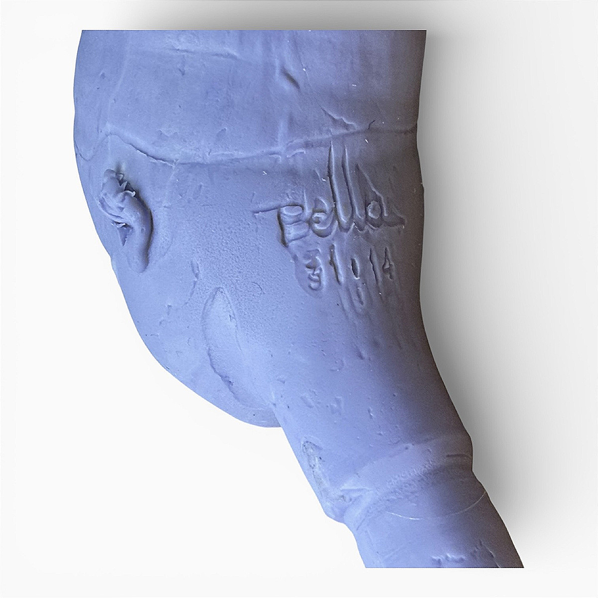 Moule de tête de poupée BELLA en Bronze – Objet de Curiosité – Vers 1970-photo-2