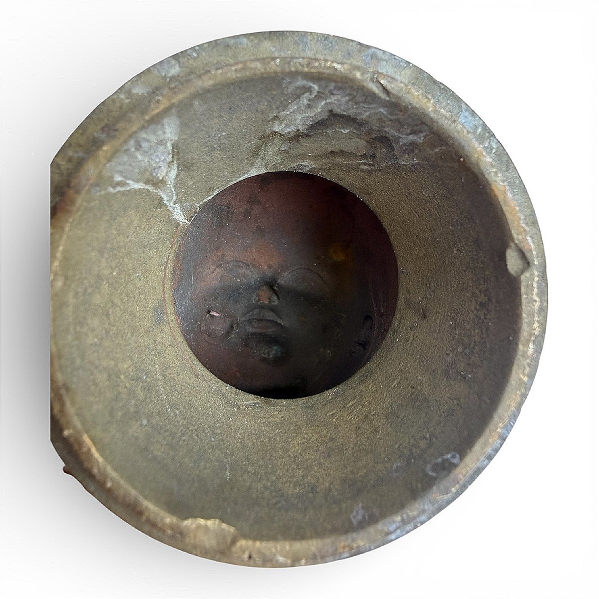 Moule de tête de poupée Bella en Bronze portant le No 40 - Objet de Curiosité - Vers 1970-photo-2