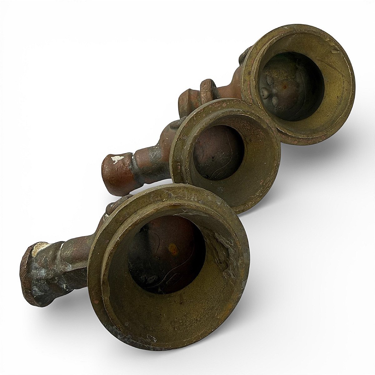 Moule de tête de poupée Bella en Bronze portant le No 40 - Objet de Curiosité - Vers 1970-photo-1