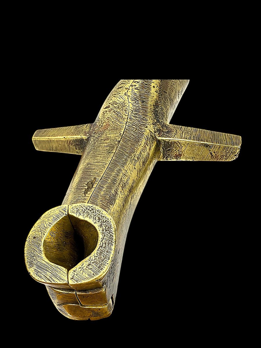 Moule à Cuillère Complet en Bronze - Objet de Curiosité ou de Collection - XIXe siècle -photo-3