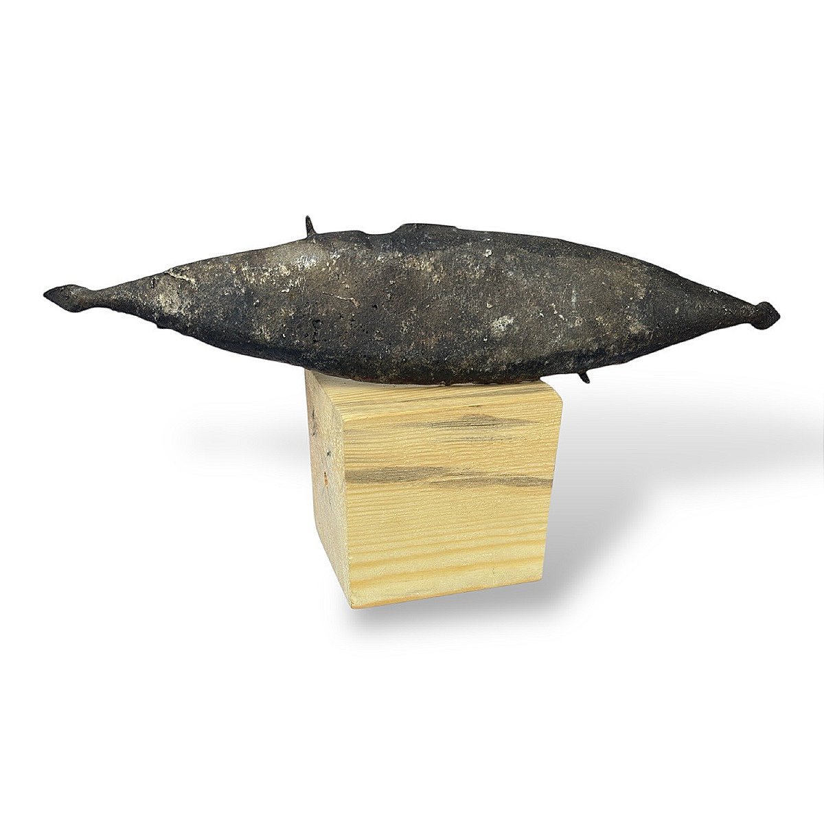 Dignitaries' Dugout Canoe In Lost-wax Casting - African Art - Mid-20th Century-photo-1