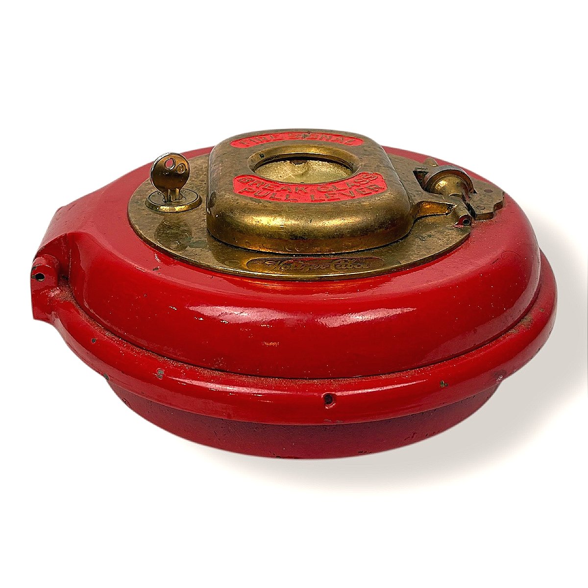 Holtzer-cabot American Circular Fire Alarm – Cast Iron And Bronze – Circa 1900-photo-4