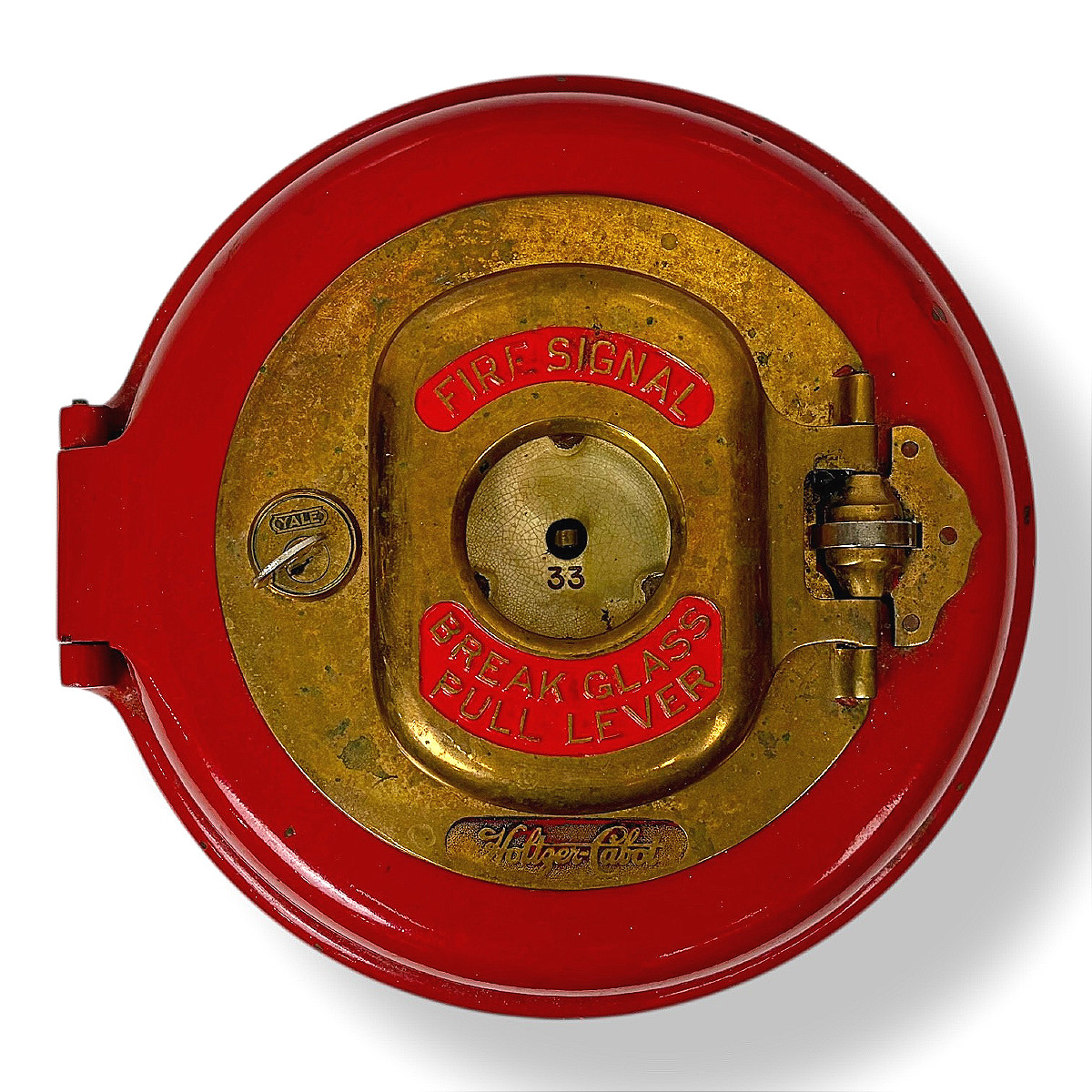 Holtzer-cabot American Circular Fire Alarm – Cast Iron And Bronze – Circa 1900