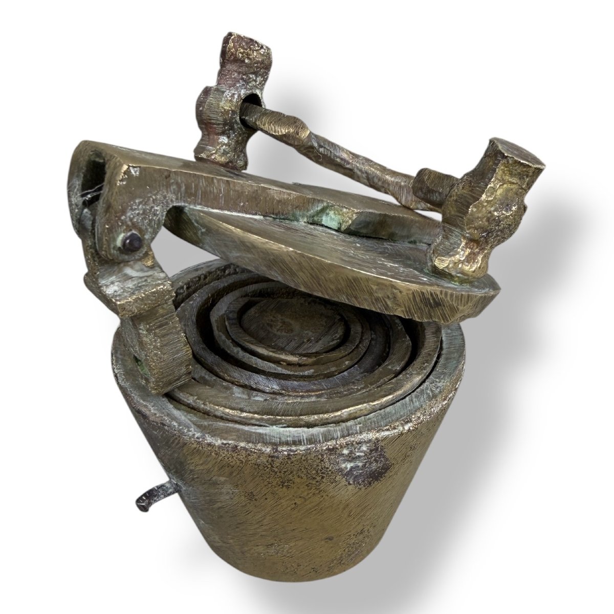 Nuremberg Bronze Bucket Battery - 18th Century-photo-4