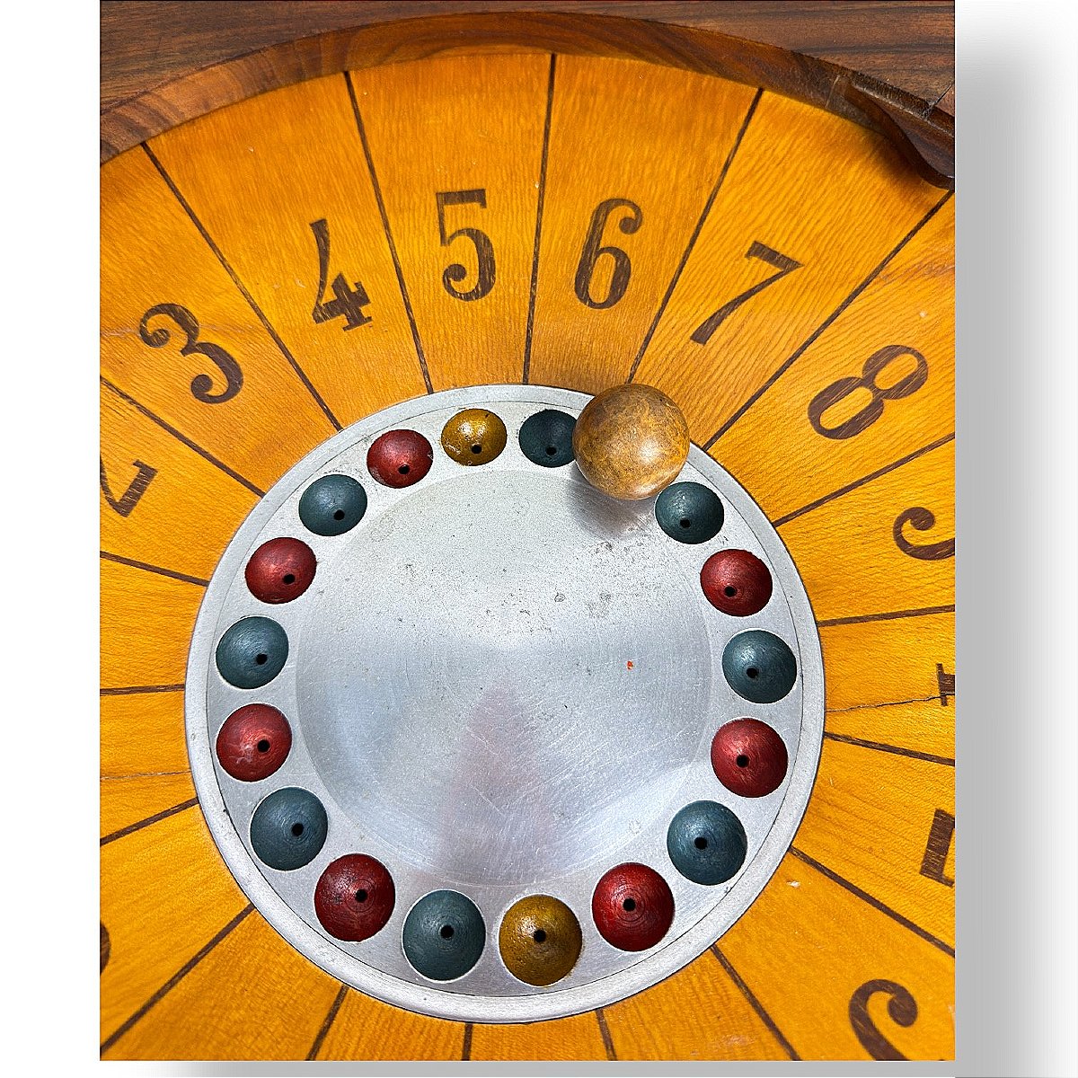 French Roulette, A Casino Or Counter Ball Game In Walnut And Marquetry - Circa 1900-photo-2