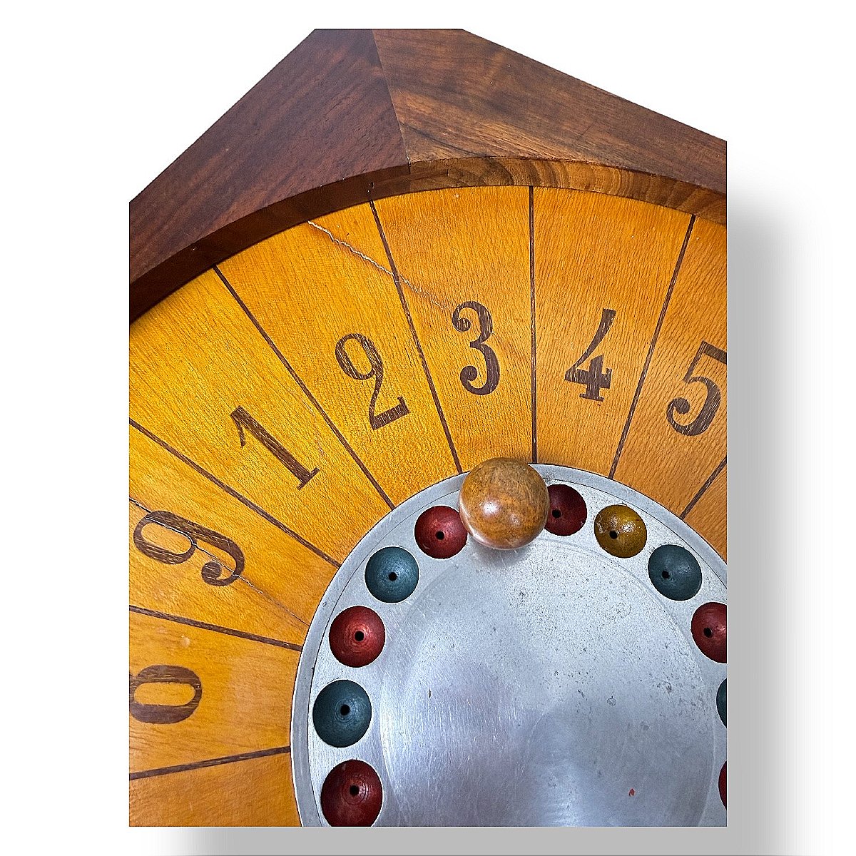 French Roulette, A Casino Or Counter Ball Game In Walnut And Marquetry - Circa 1900-photo-1