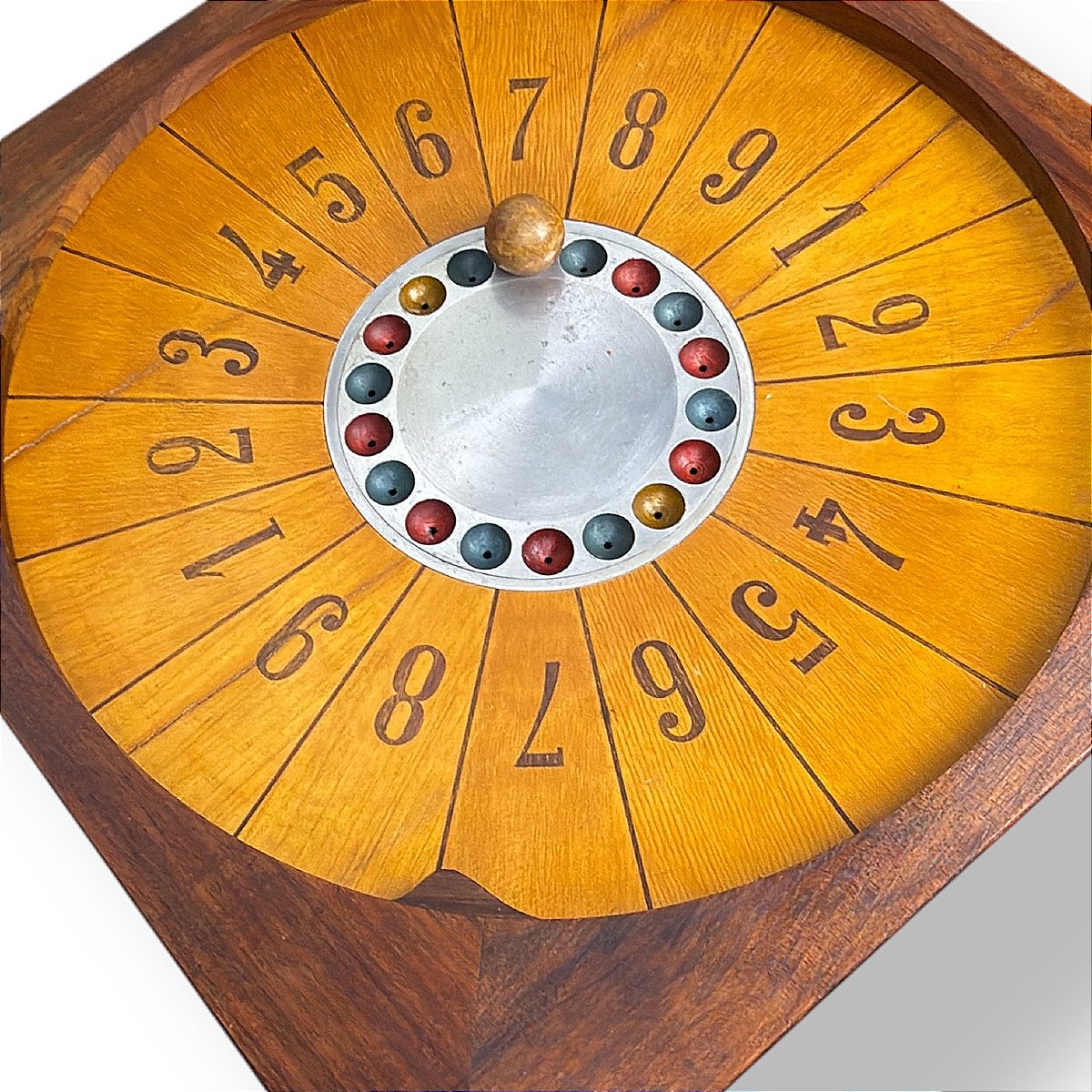 French Roulette, A Casino Or Counter Ball Game In Walnut And Marquetry - Circa 1900-photo-2