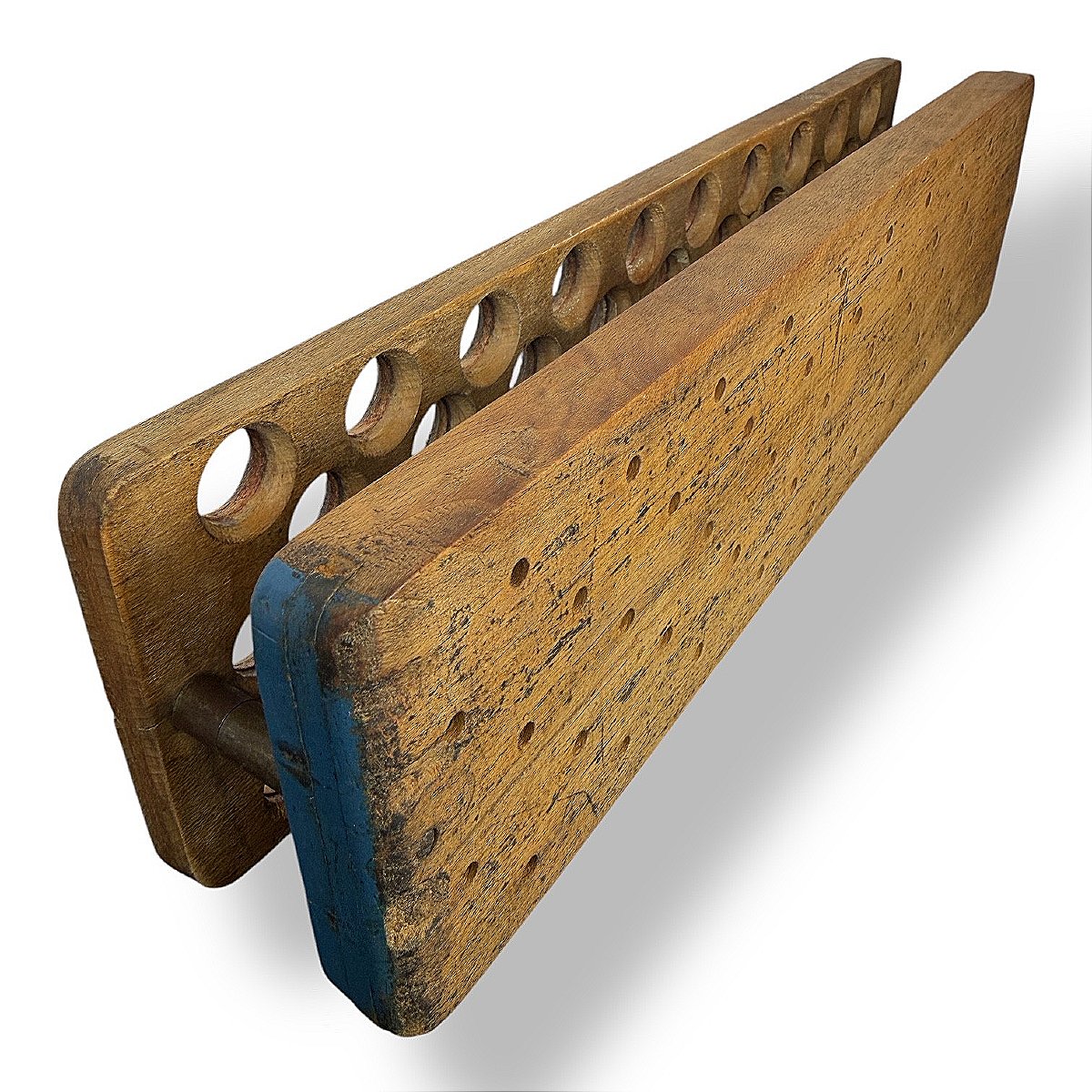 Reloading Board For 12 Gauge Hunting Cartridges - Arg - Wood And Metal - Circa 1950-photo-3