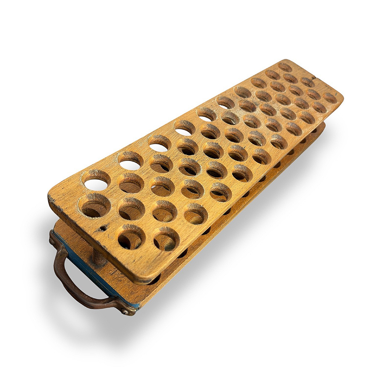 Reloading Board For 12 Gauge Hunting Cartridges - Arg - Wood And Metal - Circa 1950