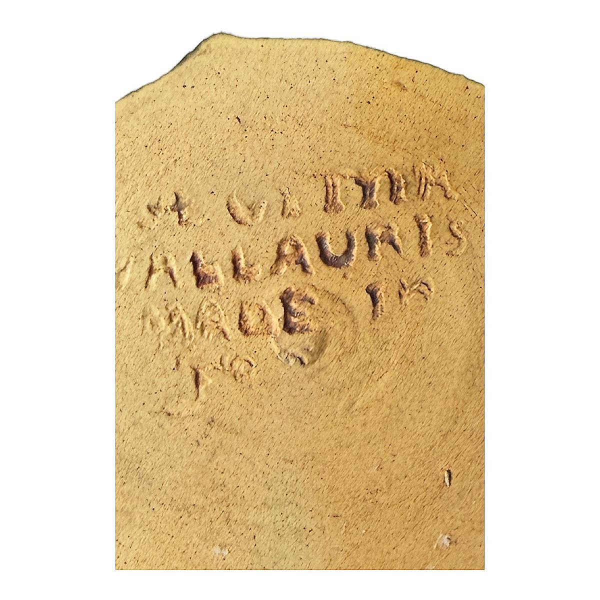 Round Vase In Flamed Ceramic - Signed Roger Giraud - Vallauris - France Circa 1960-photo-1