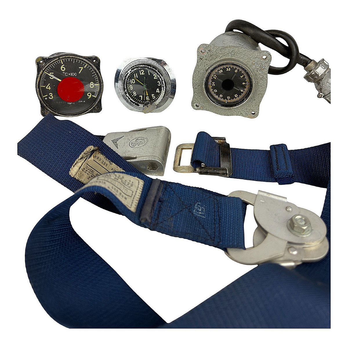 Set Of Aeronautical Instruments And Cockpit – Origins : France And Eastern Europe – Circa 1950