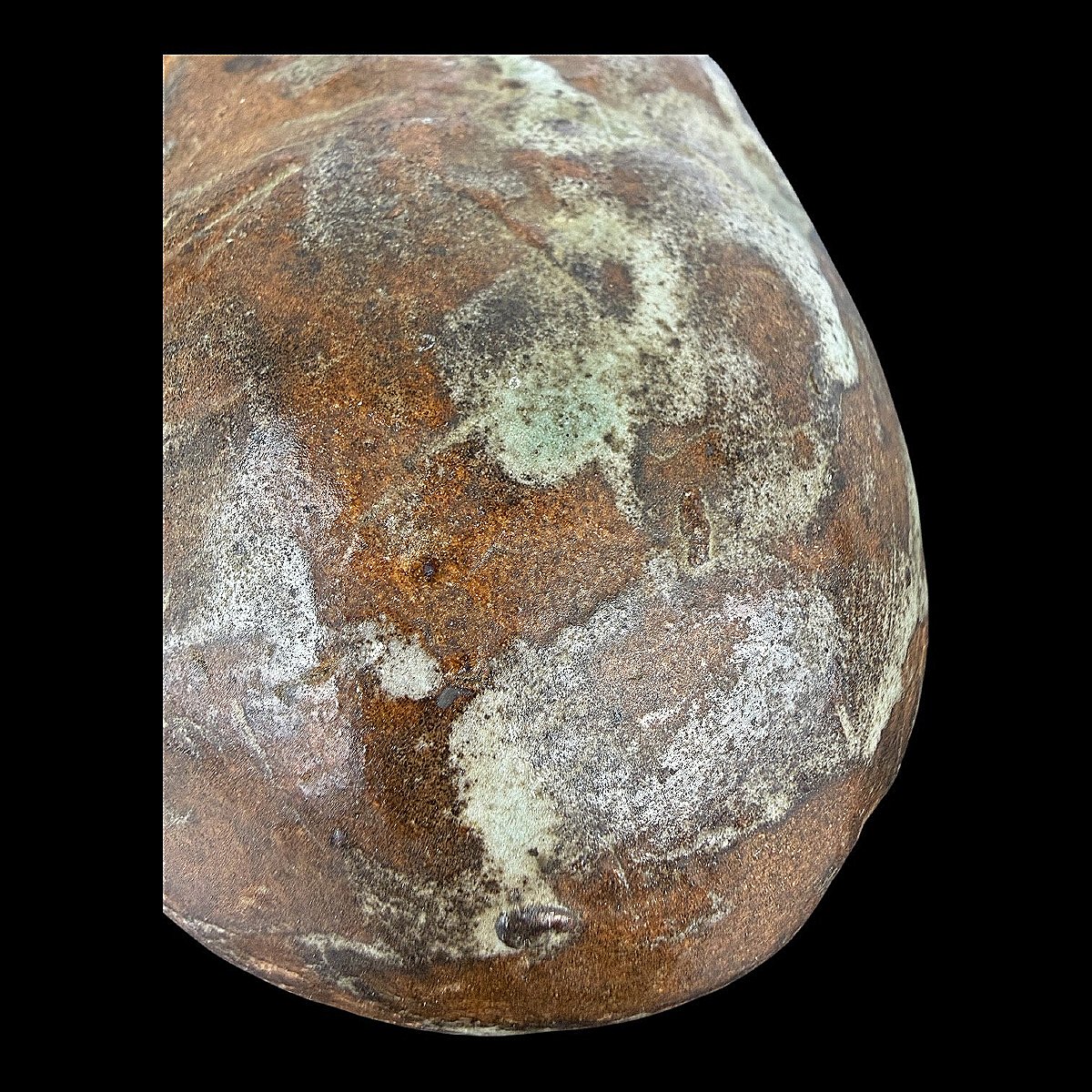 Sculpture Of A Hominid Specimen In Glazed Sandstone – Collection – Cabinet Of Curiosities – 20th Century-photo-2