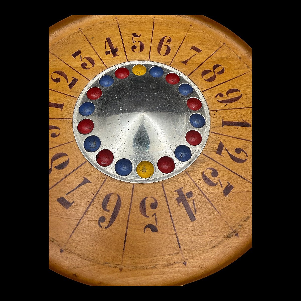 Roulette Jeu de la Boule Casino "J.A.J" Tabletterie - Made in France - Circa 1930-photo-3