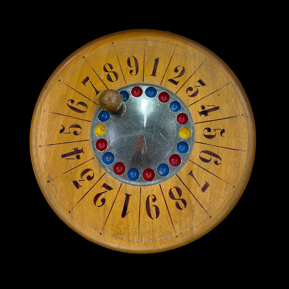 Roulette Jeu de la Boule Casino "J.A.J" Tabletterie - Made in France - Circa 1930