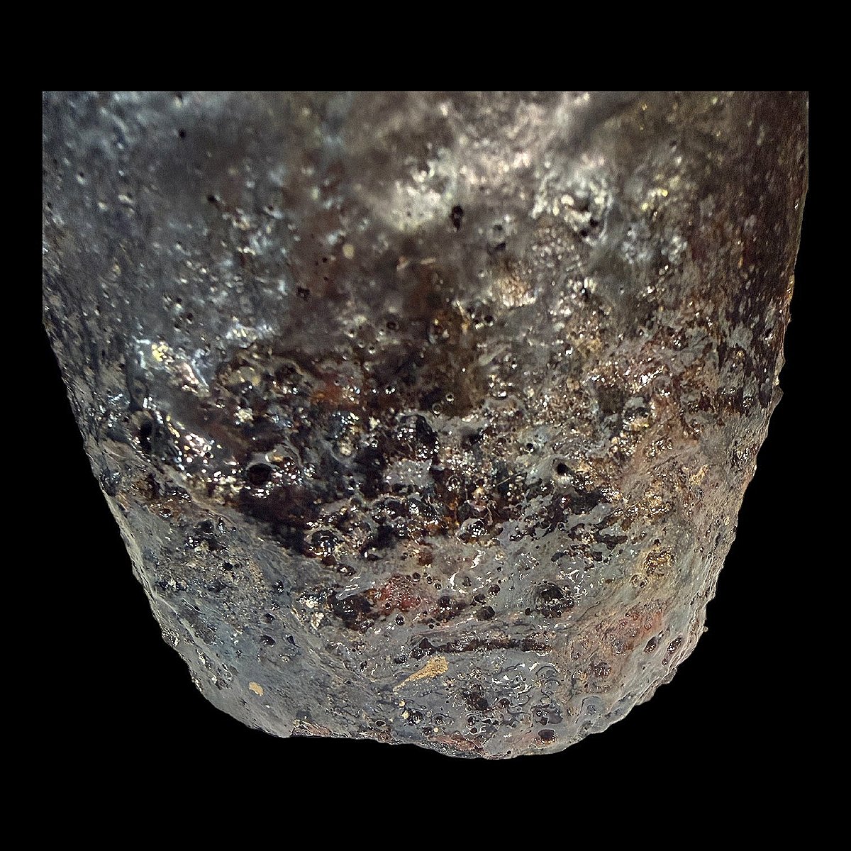 Creuset de Fonderie - Cache Pot ou Bougeoir aux teintes "Brut de Fusion" - Hauteur 13,5 cm-photo-3
