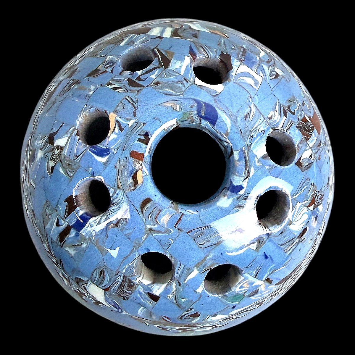 Vase dit Pique-Fleurs Vallauris en terre mêlée signé Gerbino (1876-1966) - France vers 1950-photo-2