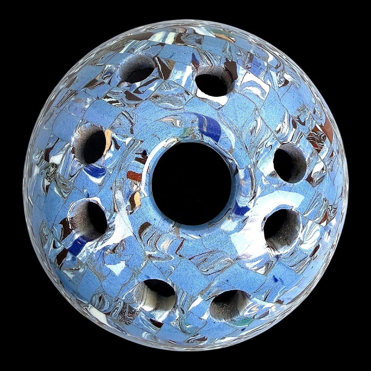 Vase dit Pique-Fleurs Vallauris en terre mêlée signé Gerbino (1876-1966) - France vers 1950-photo-1