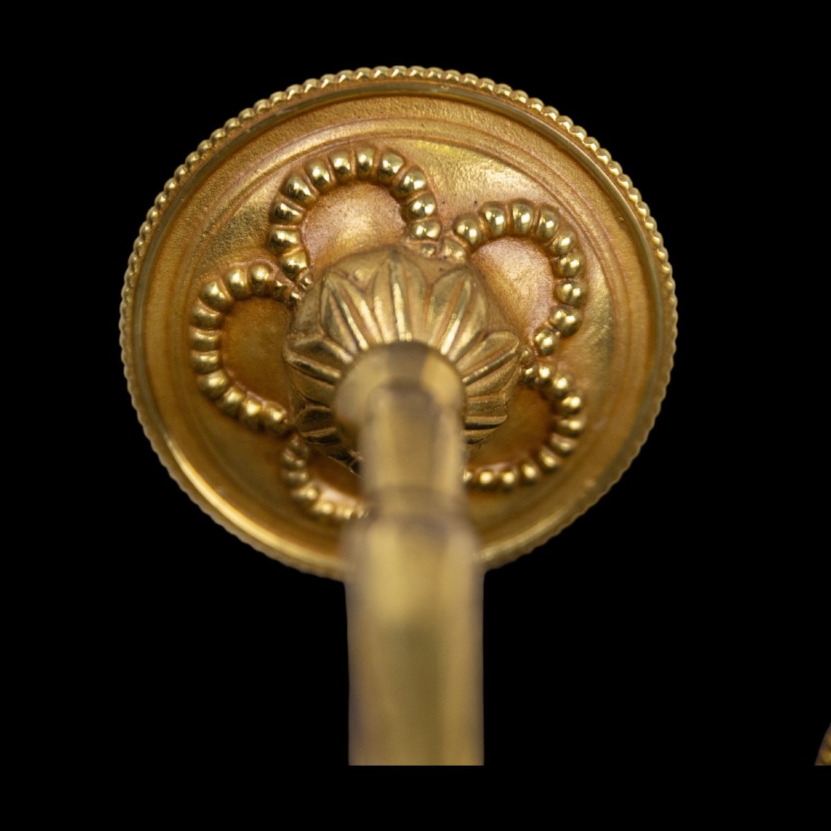 Paire d'appliques en Bronze doré aux Béliers et Carquois - Style Louis XVI - Fin XIXe siècle-photo-4