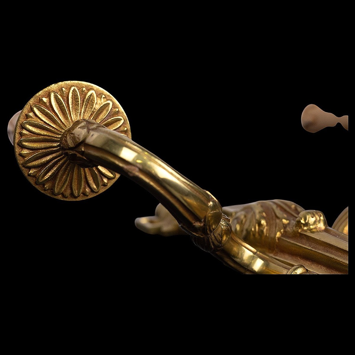 Paire d'appliques en Bronze doré au Carquois & Vase à l'Antique - Style Louis XVI - XIXe siècle-photo-4